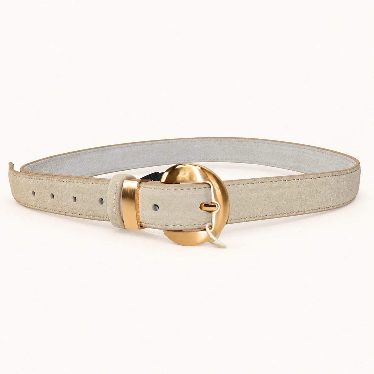 Leather Belt op zachte neutrale achtergrond