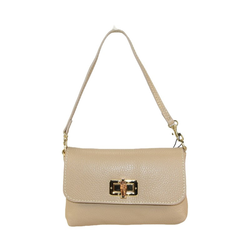 Woman leather pochette 100% made italy