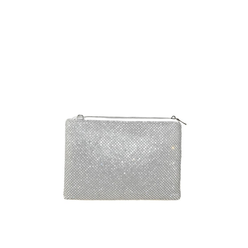 Woman pochette clutch with strass