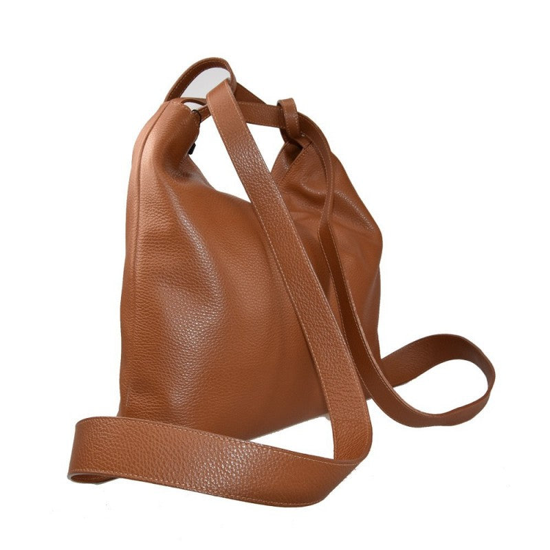 Convertible Leather Backpack