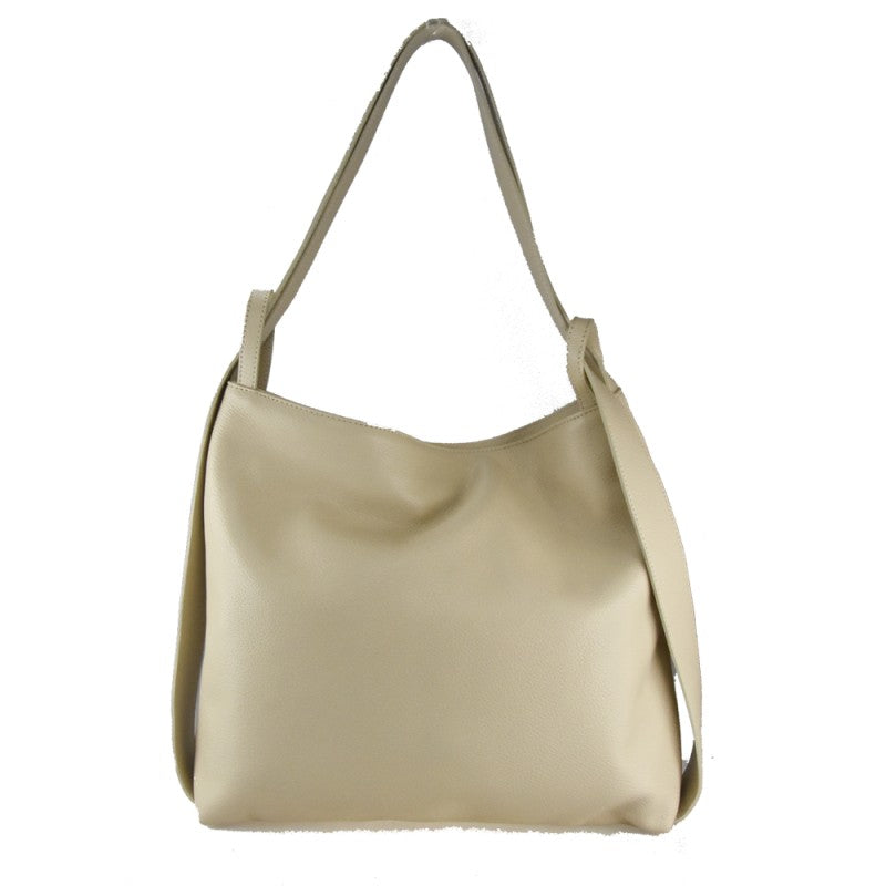 Convertible Leather Backpack