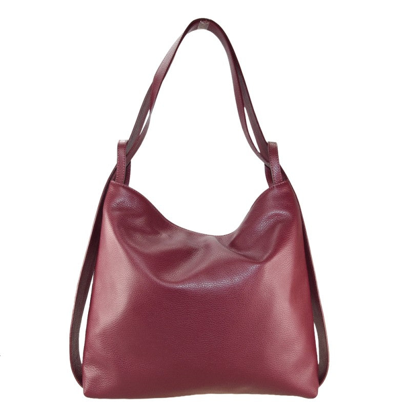 Convertible Leather Backpack