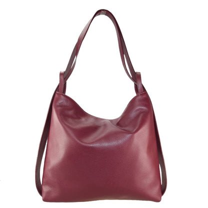 Convertible Leather Backpack