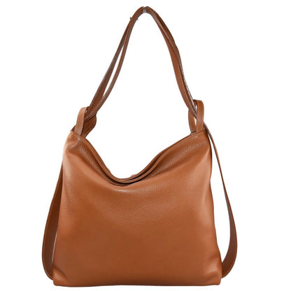 Convertible Leather Backpack
