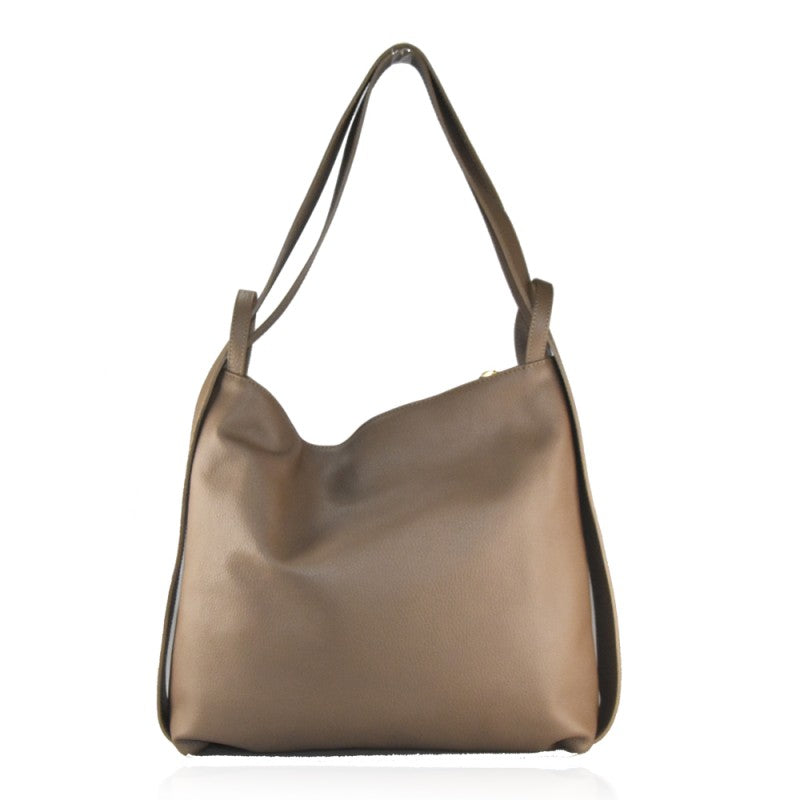 Convertible Leather Backpack
