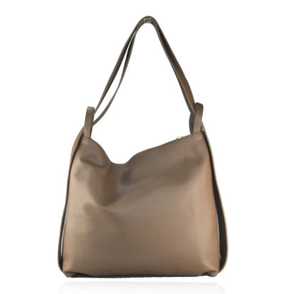 Convertible Leather Backpack
