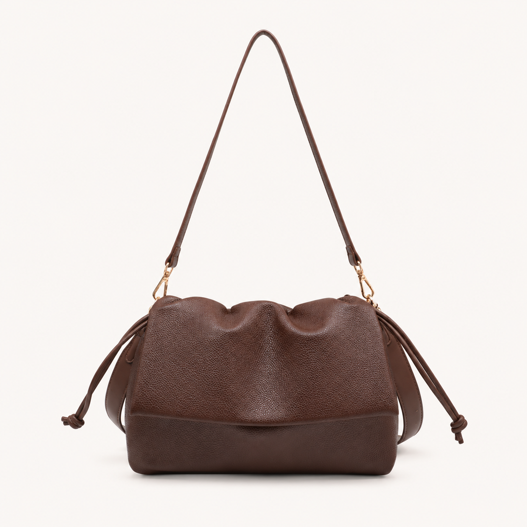 City Shoulder Bag – Darkbrown – vooraanzicht