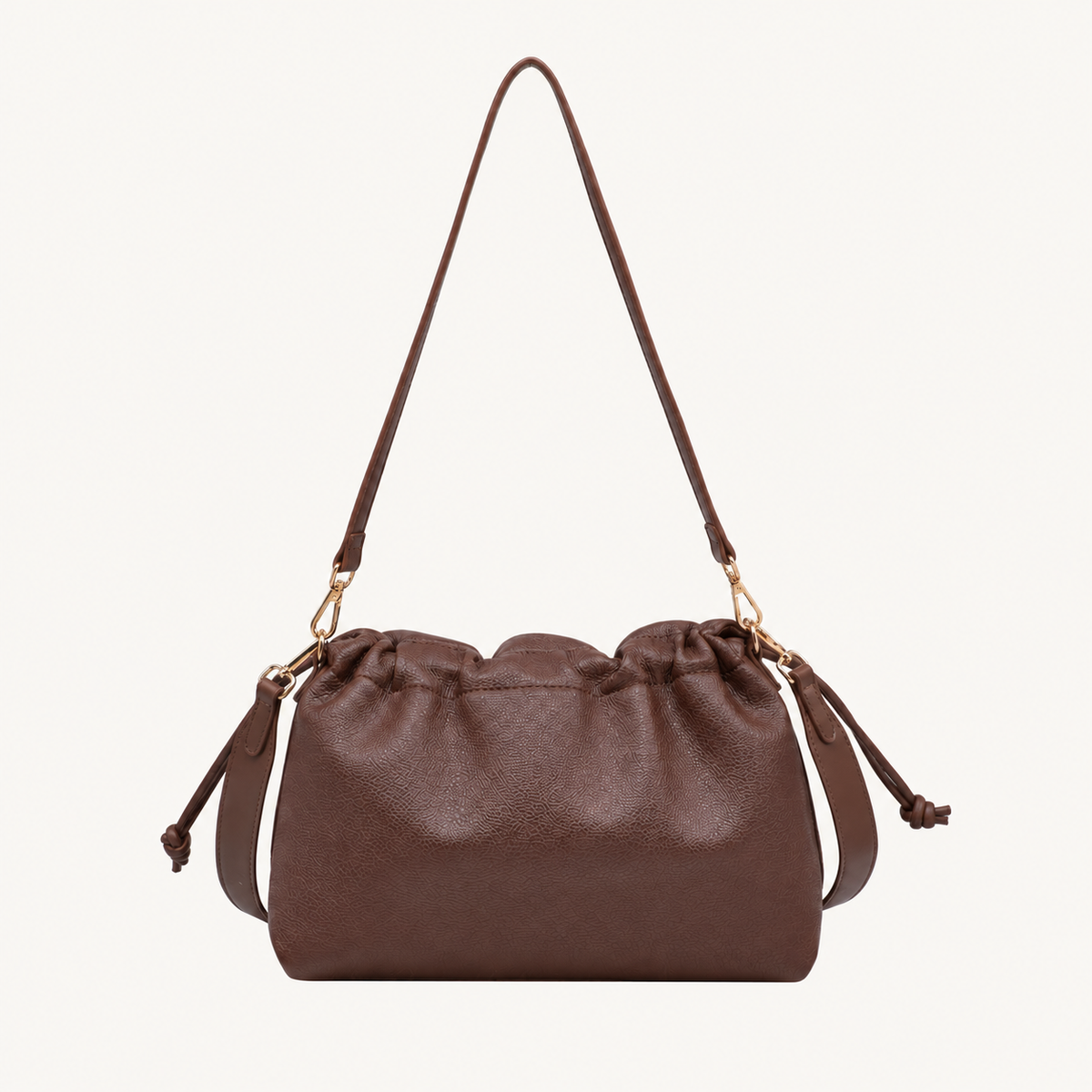 City Shoulder Bag – Darkbrown – achterkant