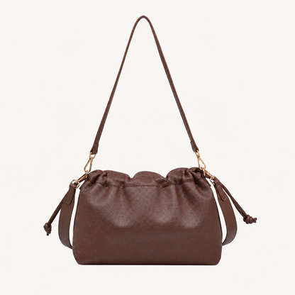 City Shoulder Bag – Darkbrown – achterkant