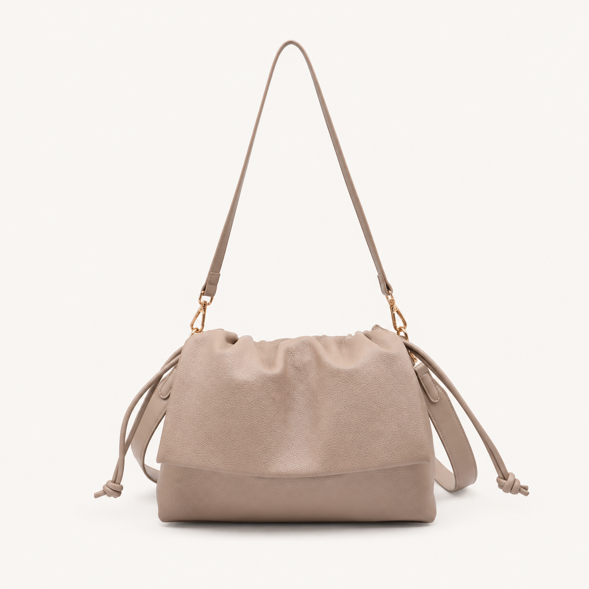 City Shoulder Bag 02522 – Beige – vooraanzicht