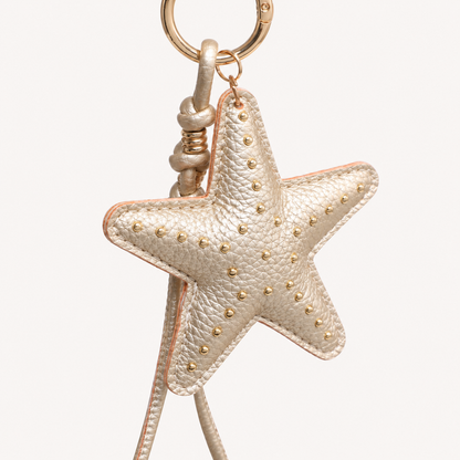 Star Bag Charm – Gold – detail