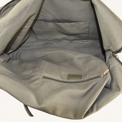 Large Everyday Handbag – Green – binnenkant