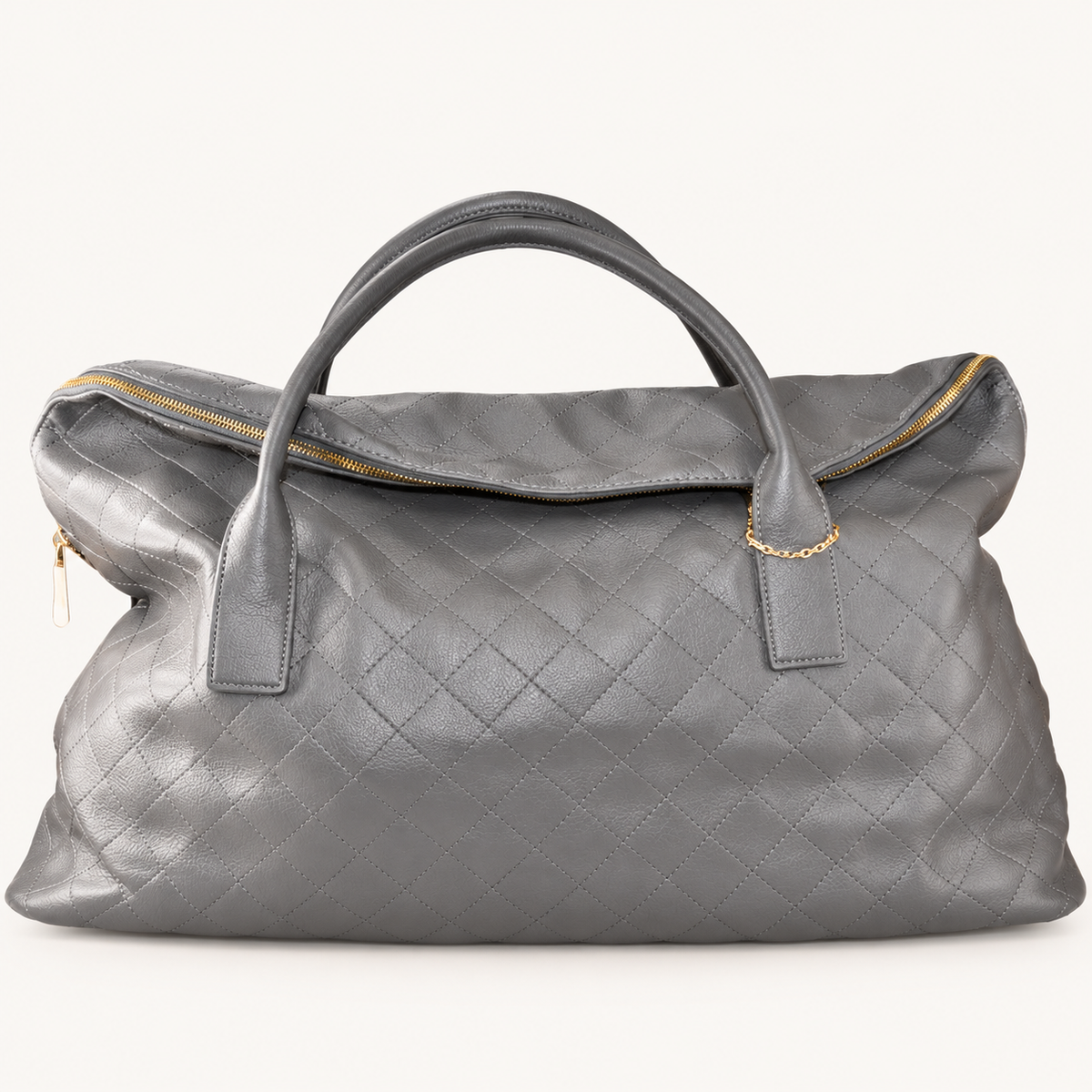 Large Everyday Handbag BO321 – Grey – vooraanzicht