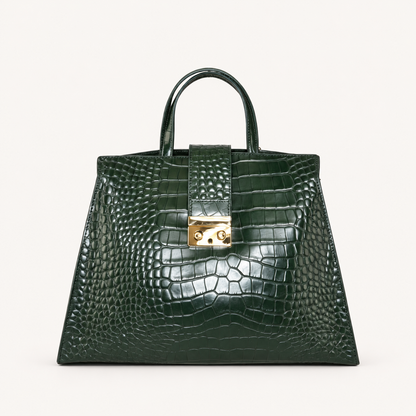 Leather Classic Handbag CK37841 – Green – vooraanzicht