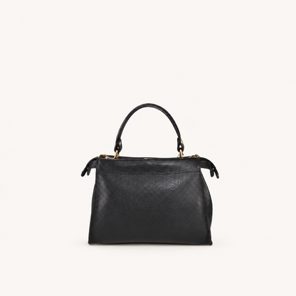 Leather Mini Top Handle Bag FM29832 – Nero – vooraanzicht