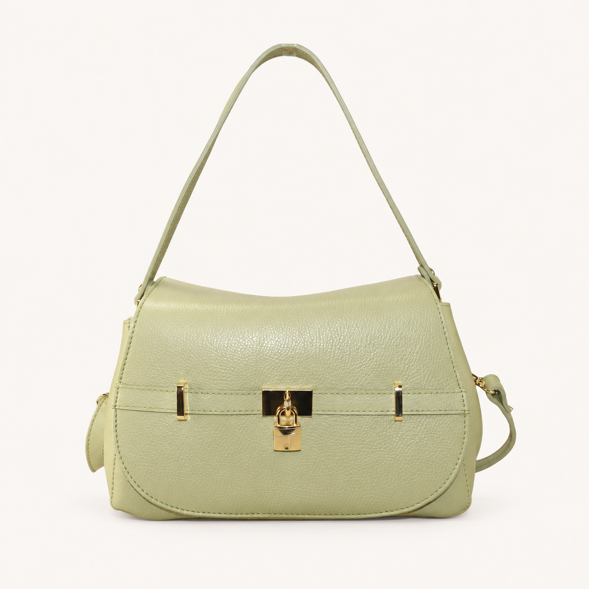 Leather Refined Shoulder Bag JH43847 – Green – vooraanzicht