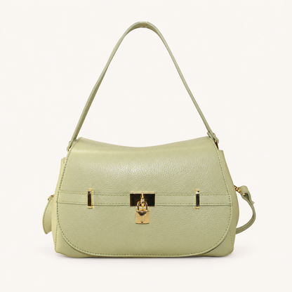 Leather Refined Shoulder Bag JH43847 – Green – vooraanzicht