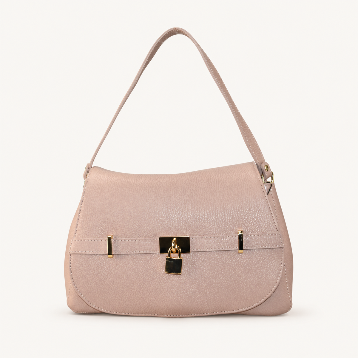 Leather Refined Shoulder Bag JH43847 – Powder pink – vooraanzicht