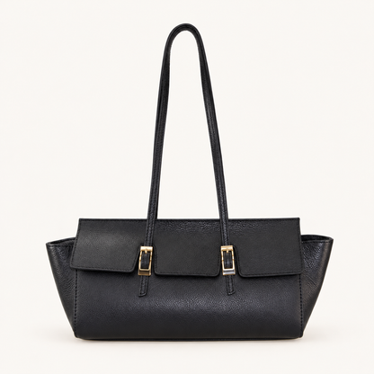 Leather Slim Shoulder Bag LE32835 – Nero