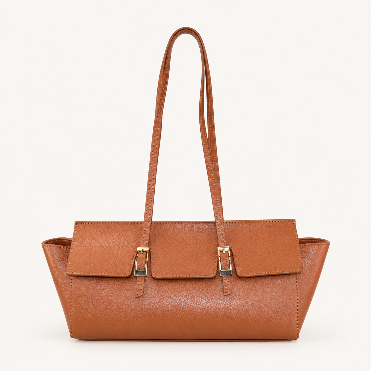 Leather Slim Shoulder Bag LE32835 – Tan