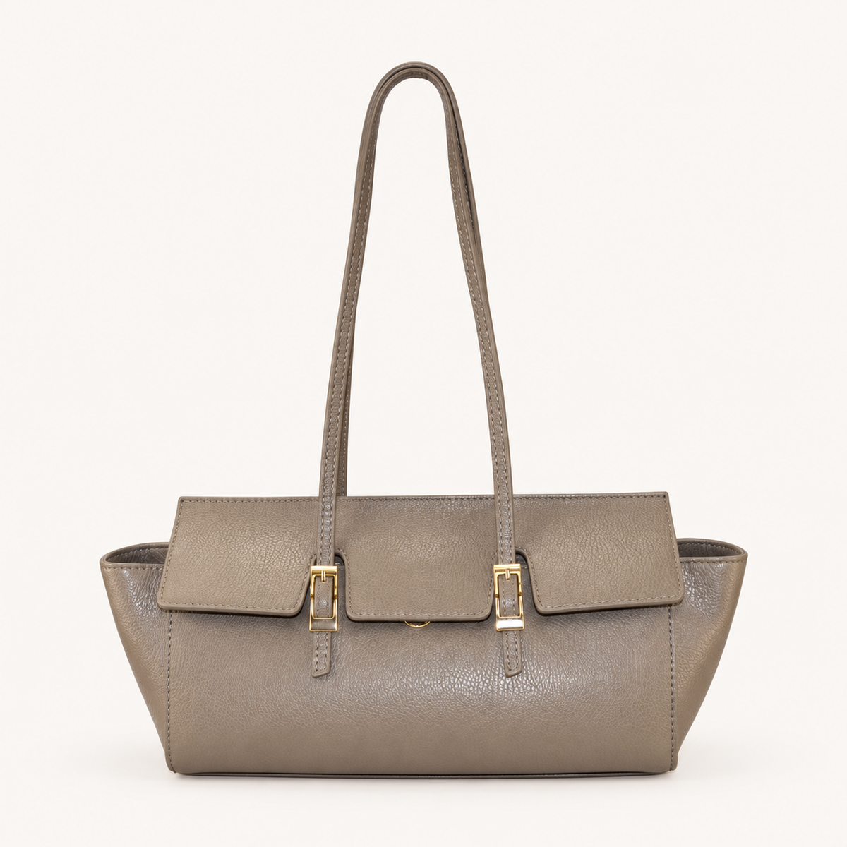 Leather Slim Shoulder Bag LE32835 – Taupe