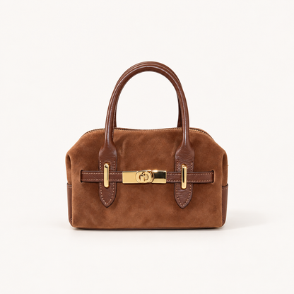 Mini Leather Handbag LR29832 – Brown – vooraanzicht