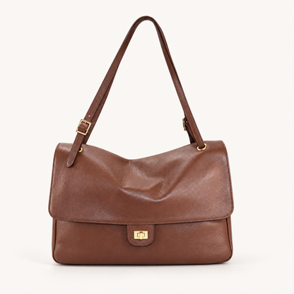 Leather Everyday Shoulder Bag MC39843 – Brown – vooraanzicht