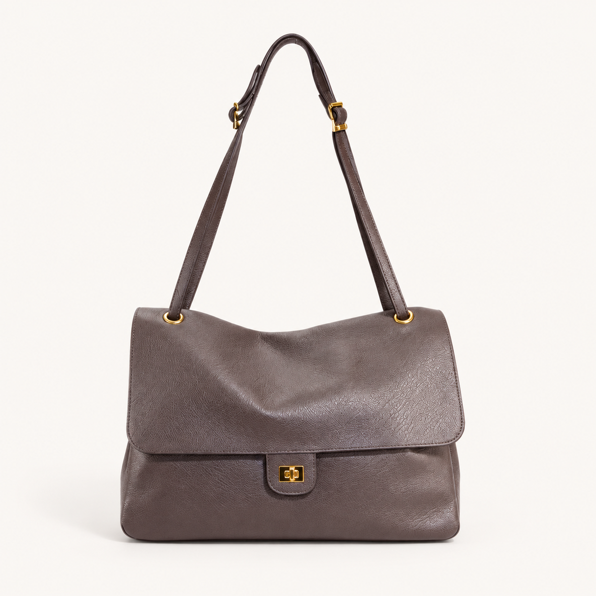 Leather Everyday Shoulder Bag MC39843 – Darkbrown – vooraanzicht
