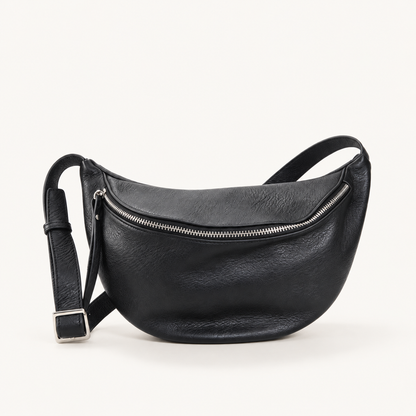 Leather Crossbody Belt Bag MP25827 – Nero – vooraanzicht