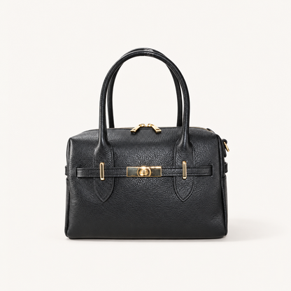 Leather Compact Handbag YK29832 – Nero – vooraanzicht