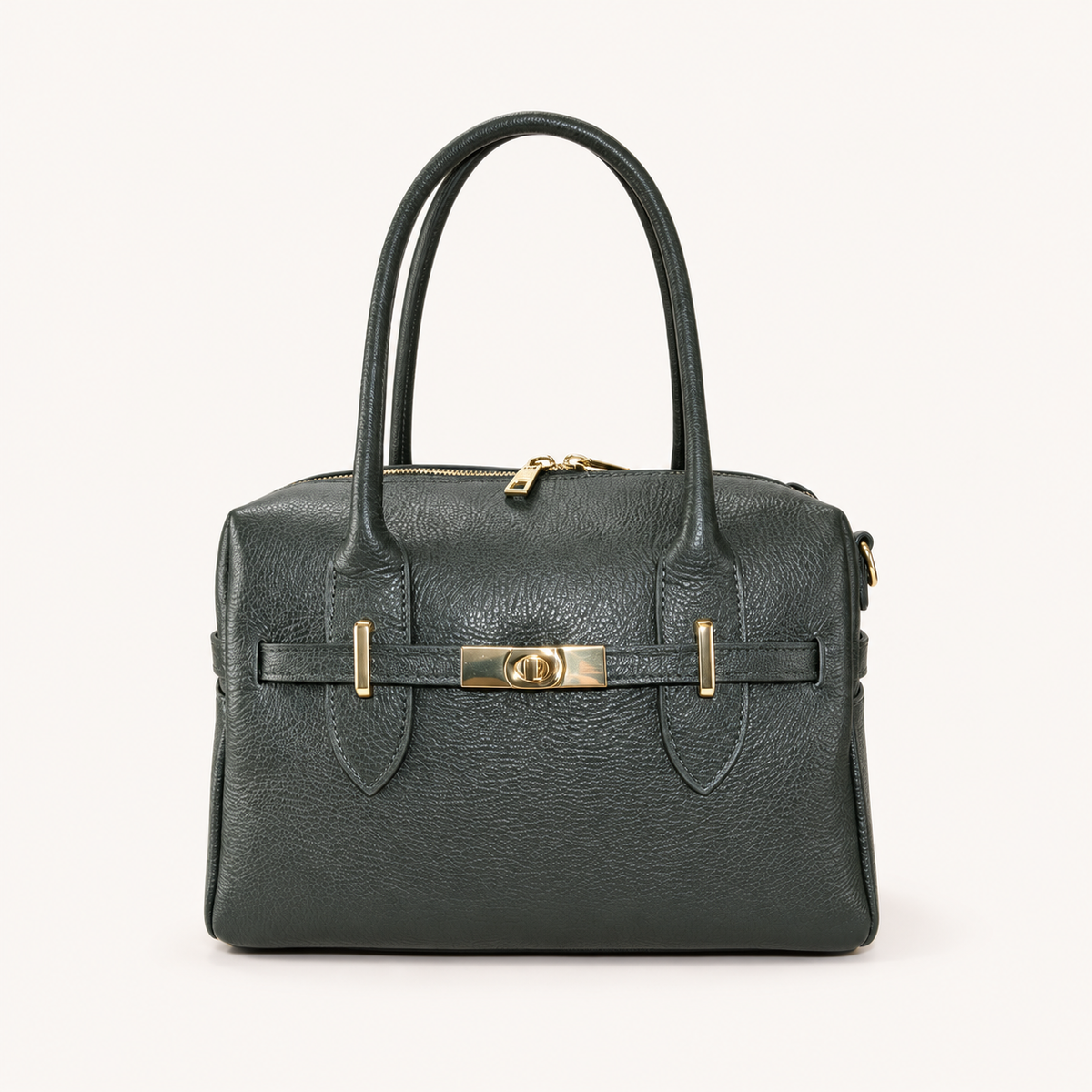 Leather Compact Handbag YK29832 – Green – vooraanzicht