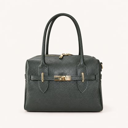 Leather Compact Handbag YK29832 – Green – vooraanzicht