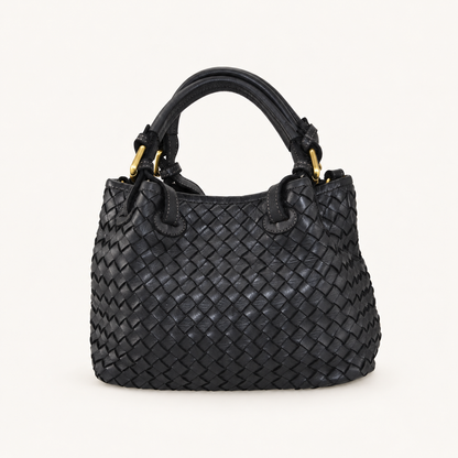 Vintage Leather Crossbody Bag ZI52857 – Nero – vooraanzicht