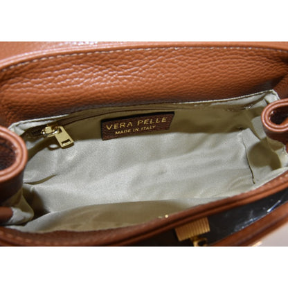 Leather hand bag 100% made Italy