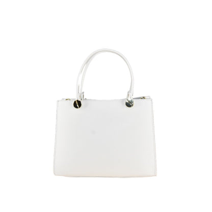 Leather handbag with shoulder strap