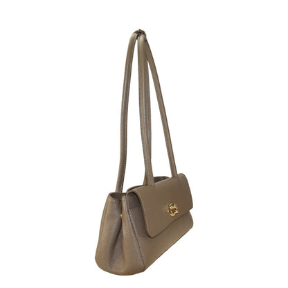 Structured Leather Crossbody Bag