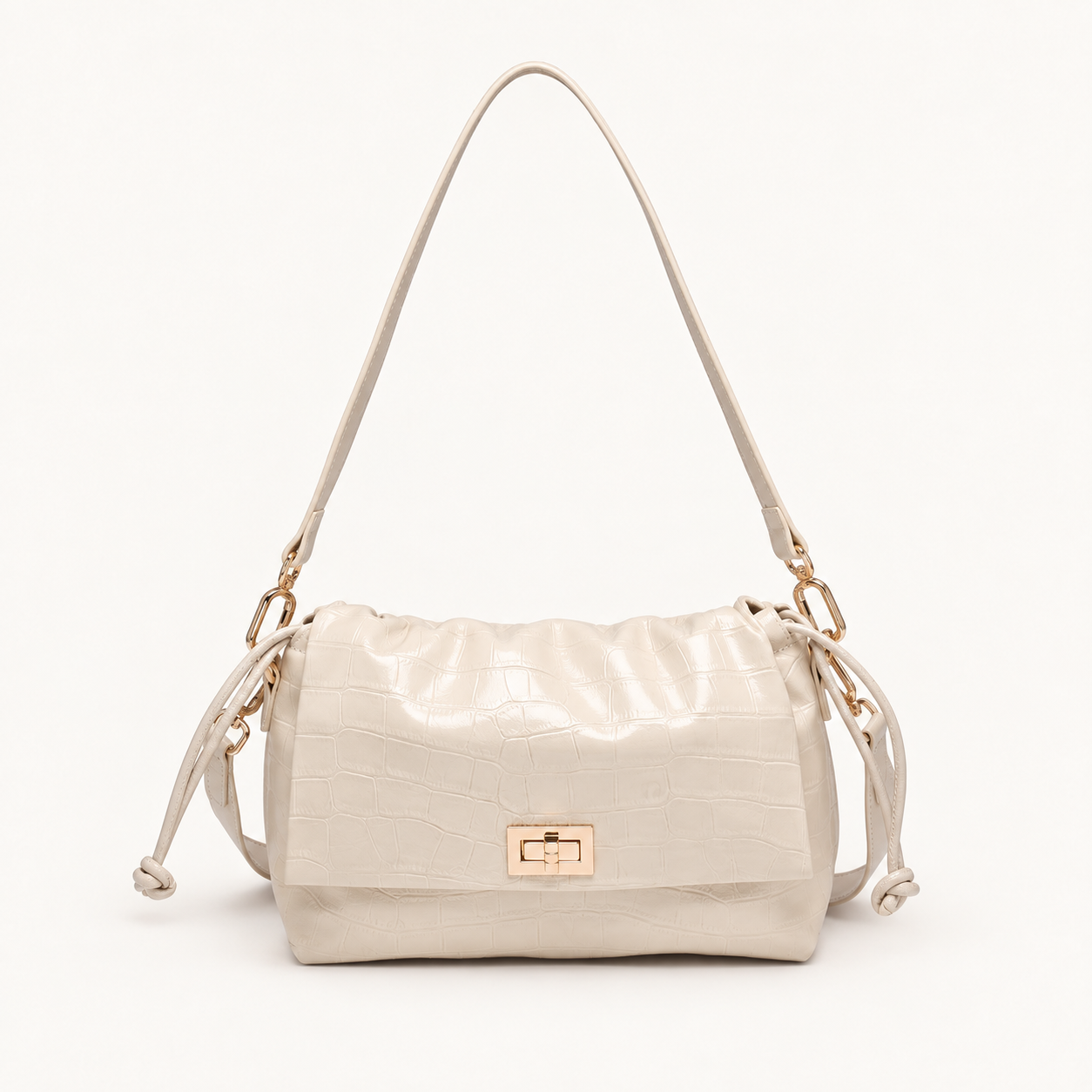 Synthetic Leather Shoulder Bag