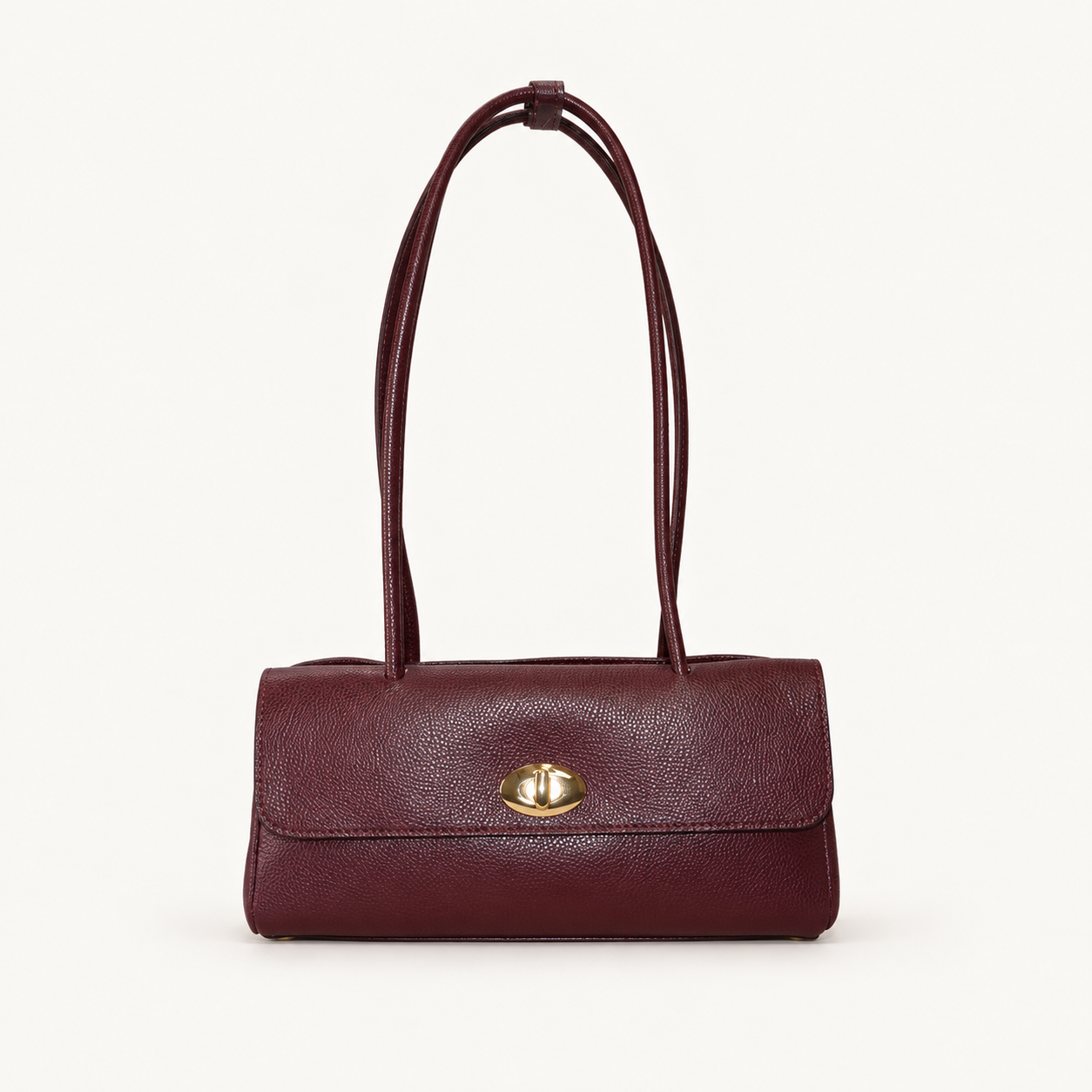 Structured Leather Crossbody Bag