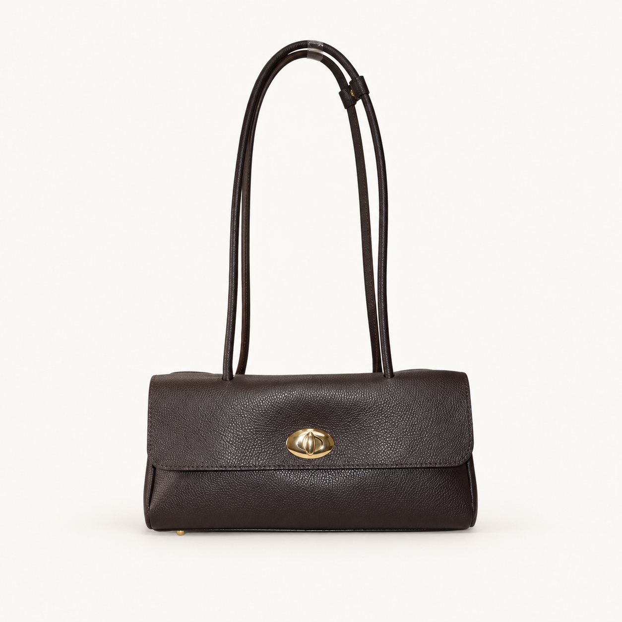 Structured Leather Crossbody Bag