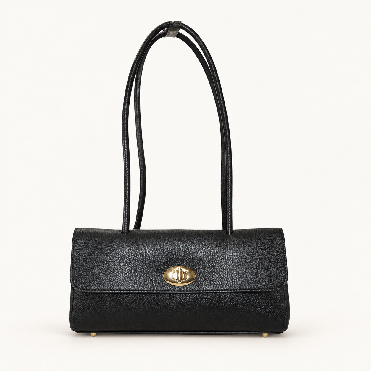 Structured Leather Crossbody Bag