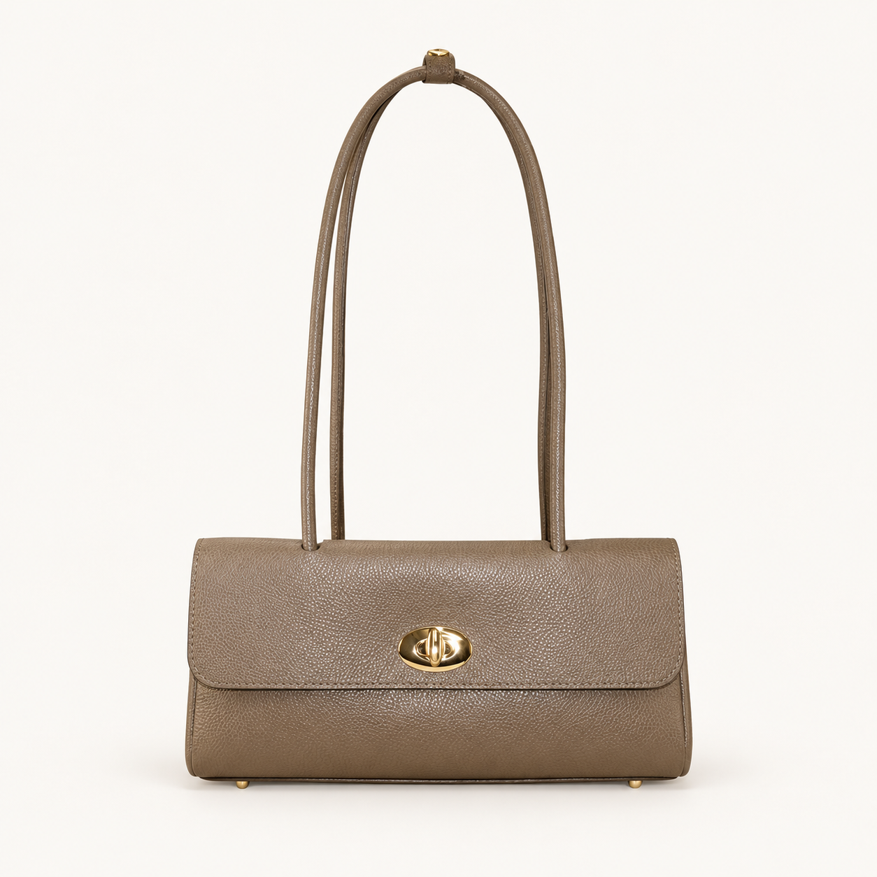 Structured Leather Crossbody Bag