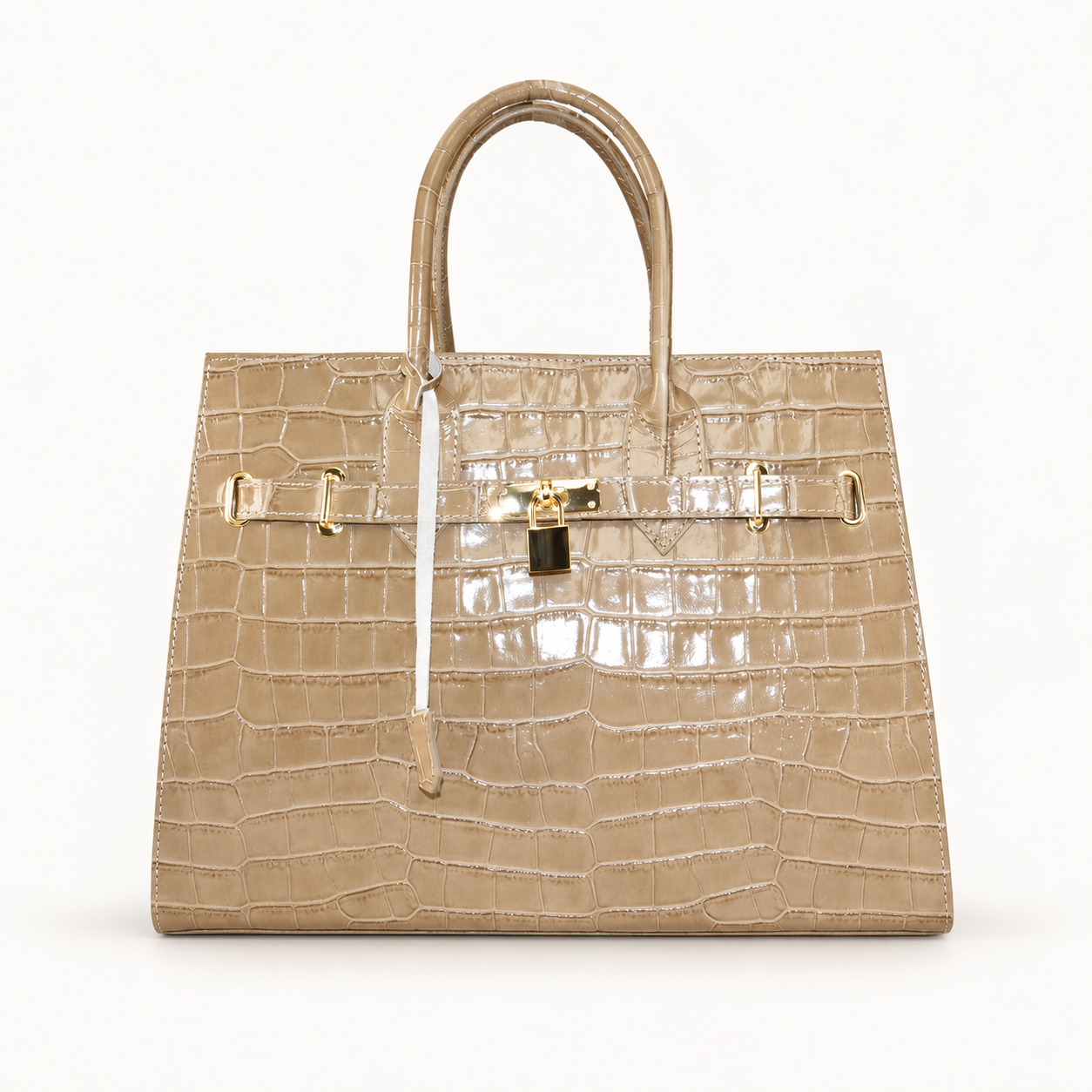 Embossed Leather Handbag