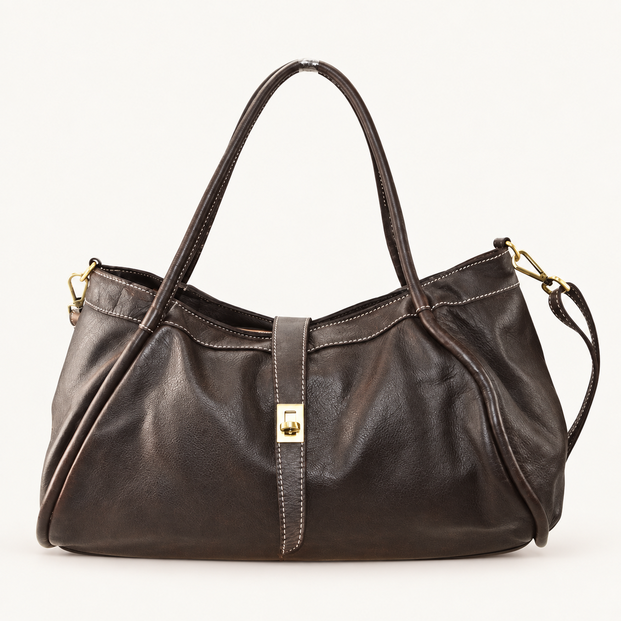 Vintage Leather Hobo Bag