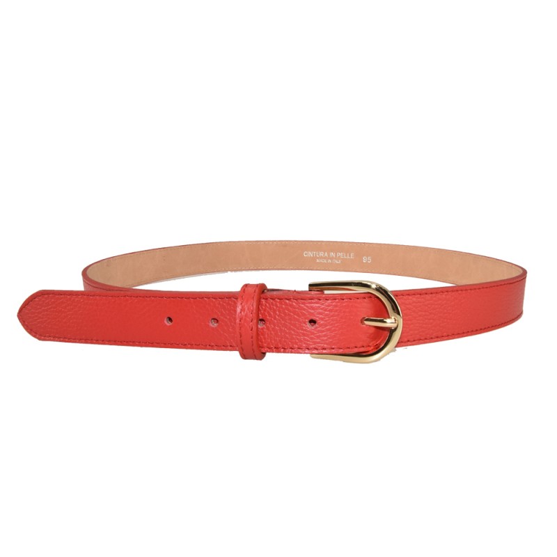 Woman leather belt made Italy