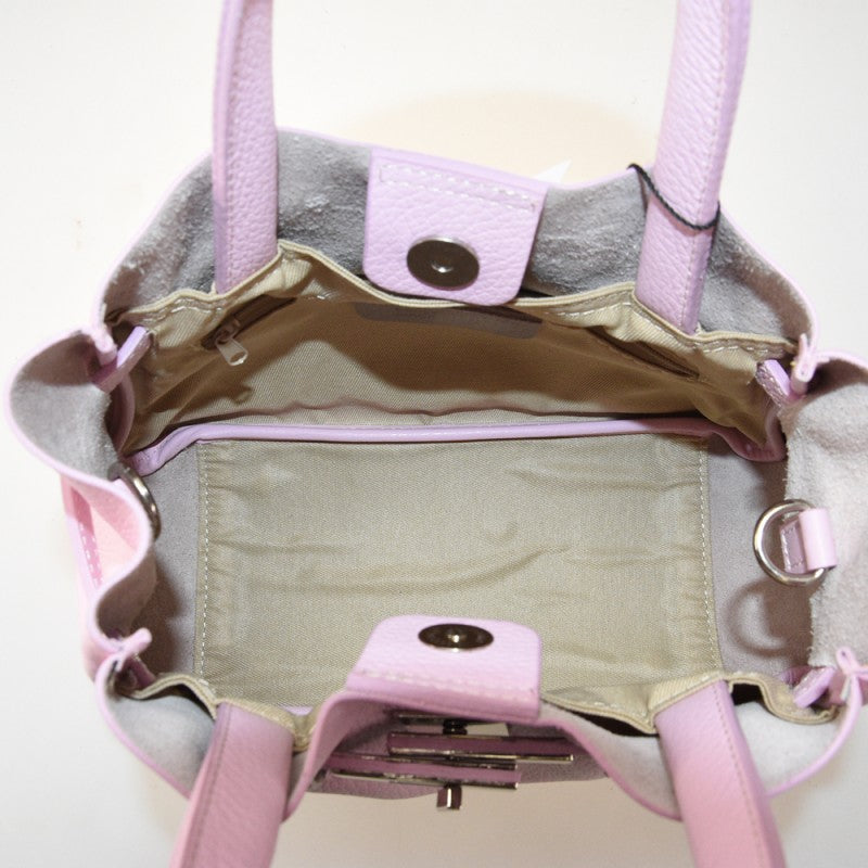 Woman leather hand bag 100% made italy