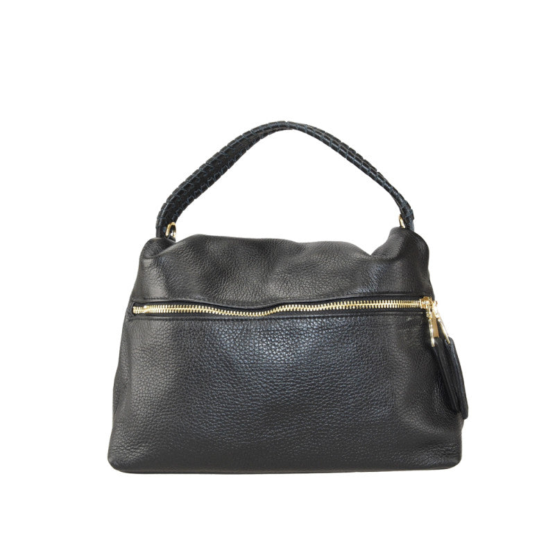 Woman leather hand bag 100% made italy