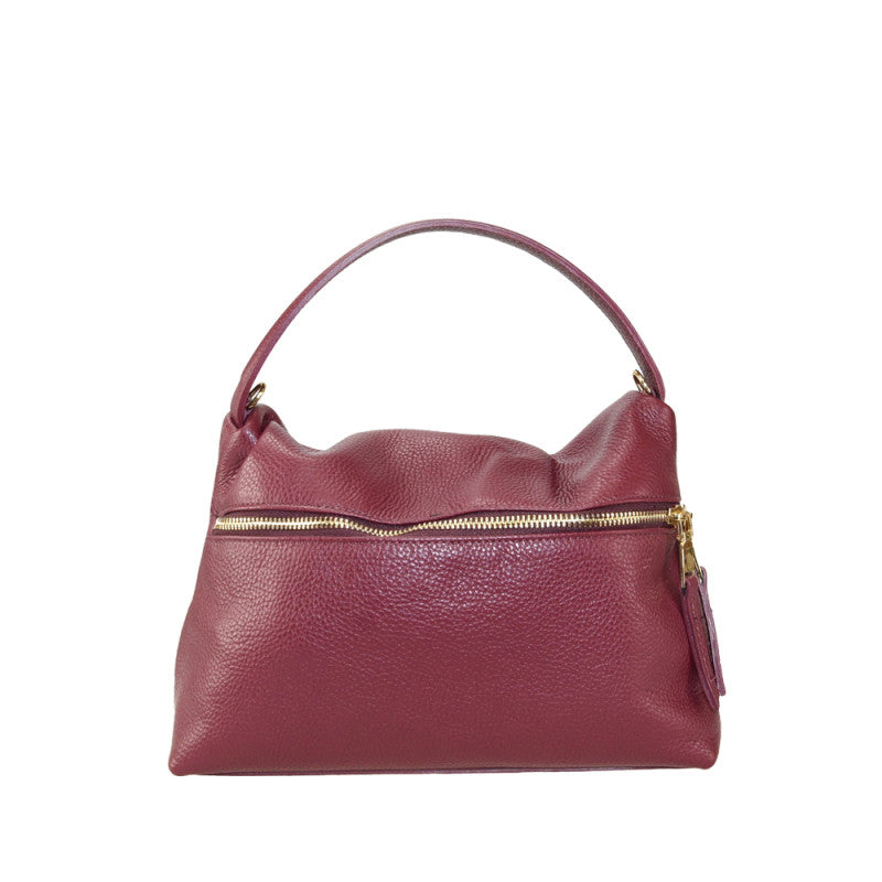 Woman leather hand bag 100% made italy