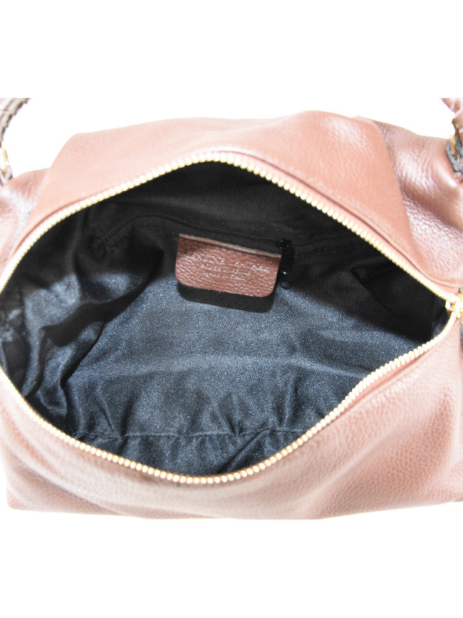 Woman leather hand bag 100% made italy