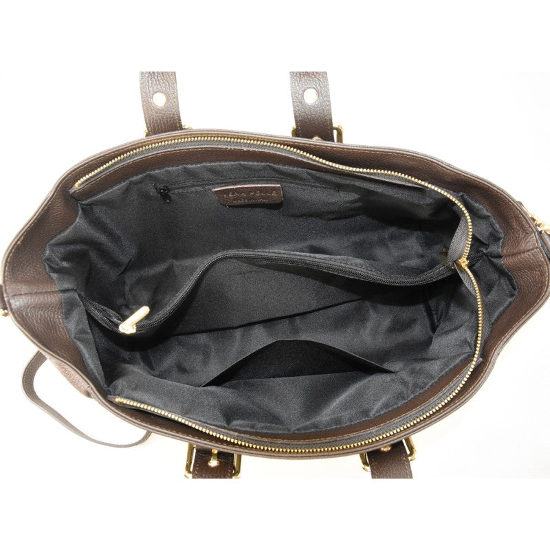 Woman leather hand bag 100% made italy