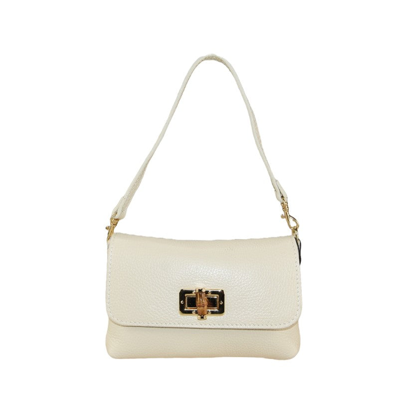 Woman leather pochette 100% made italy
